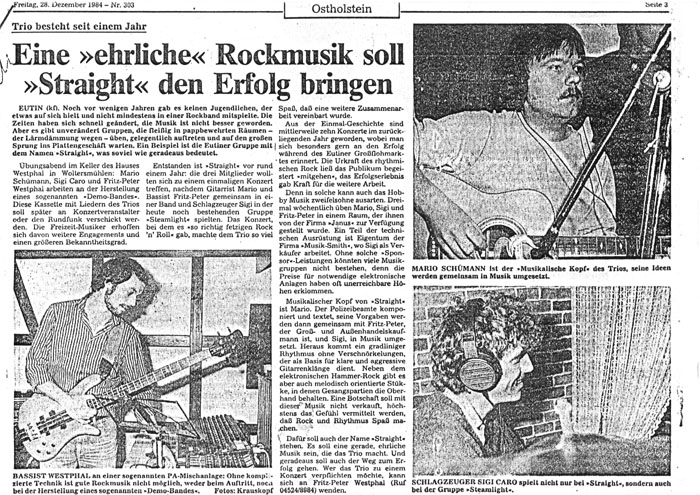 Zeitungsartikel, Ehrliche Rockmusik